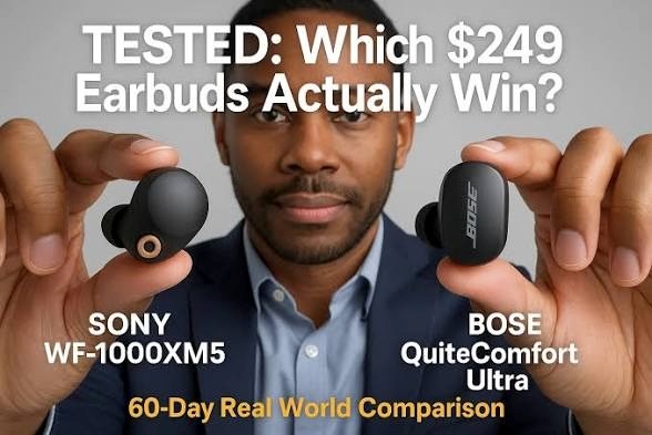 Sony WF-1000XM5 vs. Bose QuietComfort Ultra Evaluating noise cancellation, sound quality, and long-wear comfort.